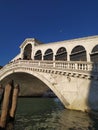 very beautiful Rialto bridge in Italy, Venice