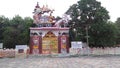A very beautiful temple in a small village in India Lord Krishna drives the chariot of Arjuna Royalty Free Stock Photo