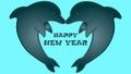 very beautiful toe shark Hapy new year-