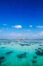 Crystal clear turquoise water at Kabira Bay, Ishigaki, Okinawa Royalty Free Stock Photo