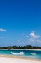 White sand beach crystal clear turquoise water at Kabira Bay, Is Royalty Free Stock Photo