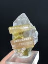 very beautiful watermelon tourmaline with quartz Mineral specimen from afghanistan