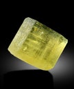 very beautiful yellow heliodor crystal var beryl from skardu Pakistan Royalty Free Stock Photo