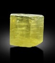 very beautiful yellow heliodor crystal var beryl from skardu Pakistan Royalty Free Stock Photo