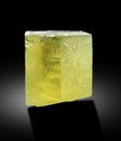 very beautiful yellow heliodor crystal var beryl from skardu Pakistan Royalty Free Stock Photo