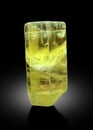 very beautiful yellow heliodor crystal var beryl from skardu Pakistan Royalty Free Stock Photo