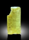 very beautiful yellow heliodor var beryl crystal from Skardu pAKISTAN Royalty Free Stock Photo