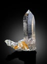 very beautiufl smokey quartz crystal specimen from skardu pakistan Royalty Free Stock Photo