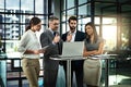 The very best in the business. a group of businesspeople meeting in the office. Royalty Free Stock Photo