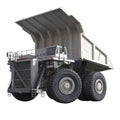 Very big dump-body truck on white. 3D illustration Royalty Free Stock Photo