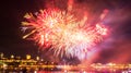 Very big fireworks | Quebec City Royalty Free Stock Photo