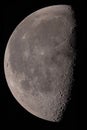 Very big view of the last quarter of the Moon