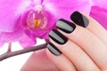 Very black nails Royalty Free Stock Photo