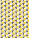 Very bright diamond Minimal geometric seamless vector pattern in yellow tones