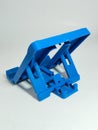 very cheap quality Mobile Phone Holder, 10 rupees (0.08 cent) price in India. Tablet Stand , Blue plastic