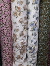 very clean and beautiful floral motif fabric
