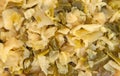 A very close view of cooked cabbage Royalty Free Stock Photo