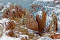 A very cold day in Bryce Canyon Royalty Free Stock Photo