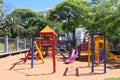 Very colorful and cheerful playground ideal for kids& x27; fun Royalty Free Stock Photo