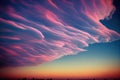 a very colorful cloud formation in the sky at sunset or dawn or dawn Royalty Free Stock Photo