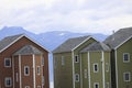 Colorful Homes on the Homer Spit Royalty Free Stock Photo