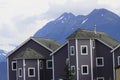 Colorful Homes on the Homer Spit Royalty Free Stock Photo