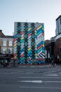 A very colourful building in Shoreditch