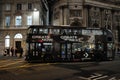 A very cool and decorated double decker bus in central London, Uk