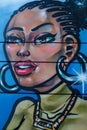 A very cool looking lady graffiti found in Shoreditch