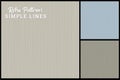 Retro lines pattern subtle background in 3 color options Royalty Free Stock Photo