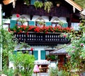 Typical bavarian farmhouse with great flower arrangements