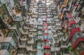 Very Crowded but colorful building group , Hongkong Royalty Free Stock Photo