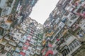 Very Crowded but colorful building group , Hongkong Royalty Free Stock Photo