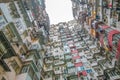 Very Crowded but colorful building group , Hongkong Royalty Free Stock Photo