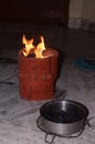 Very cute and beautiful home made burning coal chulha, koyla ka chulha, coal shegadi, charcoal stove, mitti ka chulha, charcoal
