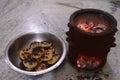 Very cute and beautiful home made burning coal chulha, koyla ka chulha, coal shegadi, charcoal stove, mitti ka chulha, charcoal