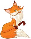 Very cute fox cartoon