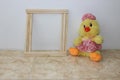 Very cute photo frame with toy