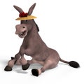 Very cute toon donkey Royalty Free Stock Photo