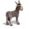 Very cute toon donkey Royalty Free Stock Photo