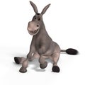 Very cute toon donkey Royalty Free Stock Photo