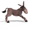 Very cute toon donkey Royalty Free Stock Photo