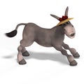 Very cute toon donkey Royalty Free Stock Photo