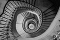 Very deep spiral staircase Royalty Free Stock Photo