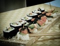 Delicious Sushi on the table Royalty Free Stock Photo