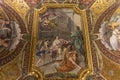 Very detailed ceiling painting in one of the museums in Vatican City, Rome