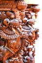 Very detailed Hindu wood carved gods