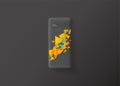 Very detailed smartphone vector illustration template