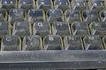 Very dirty and dusty keyboard