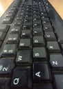 very dusty black keyboard